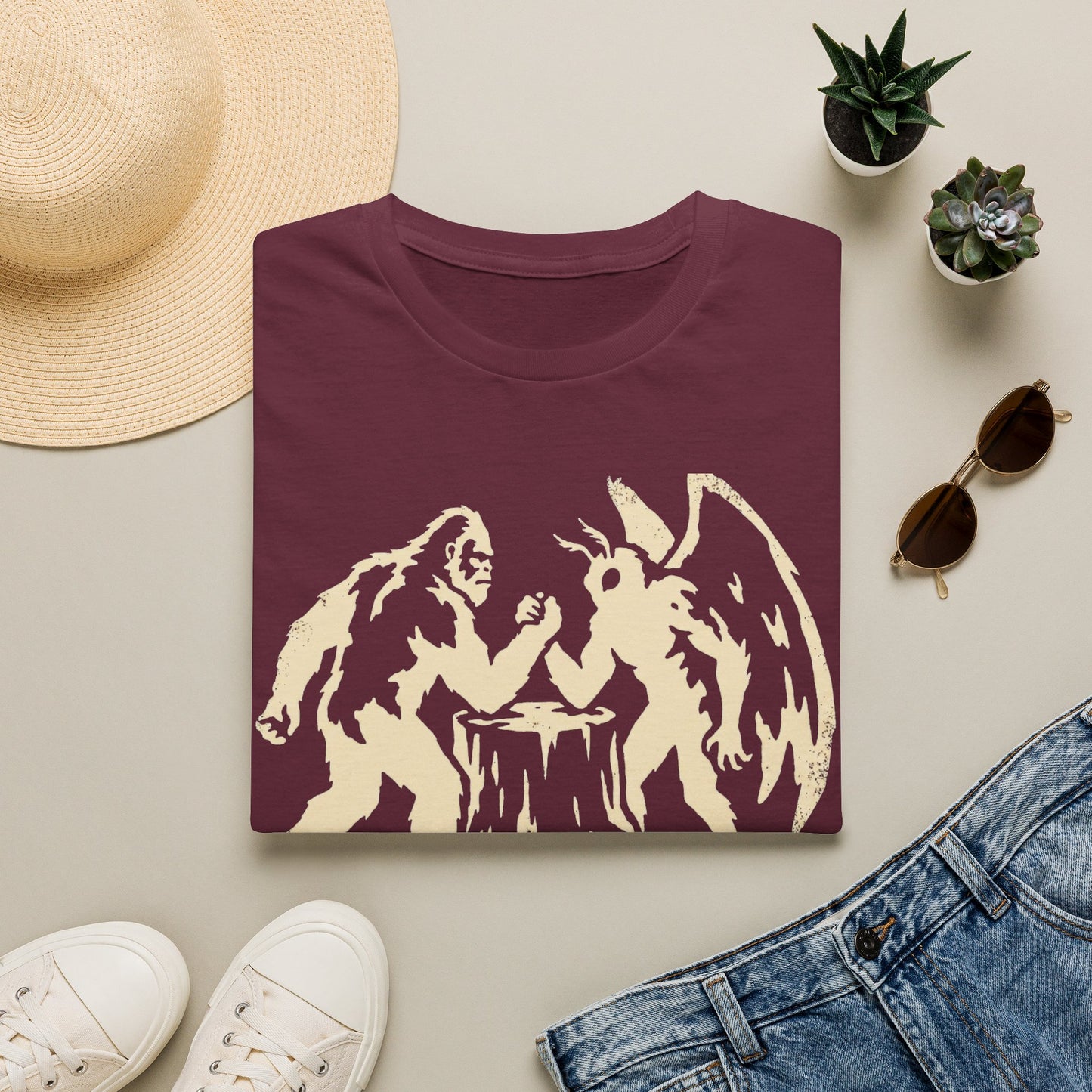 Bigfoot VS Mothman T-Shirt