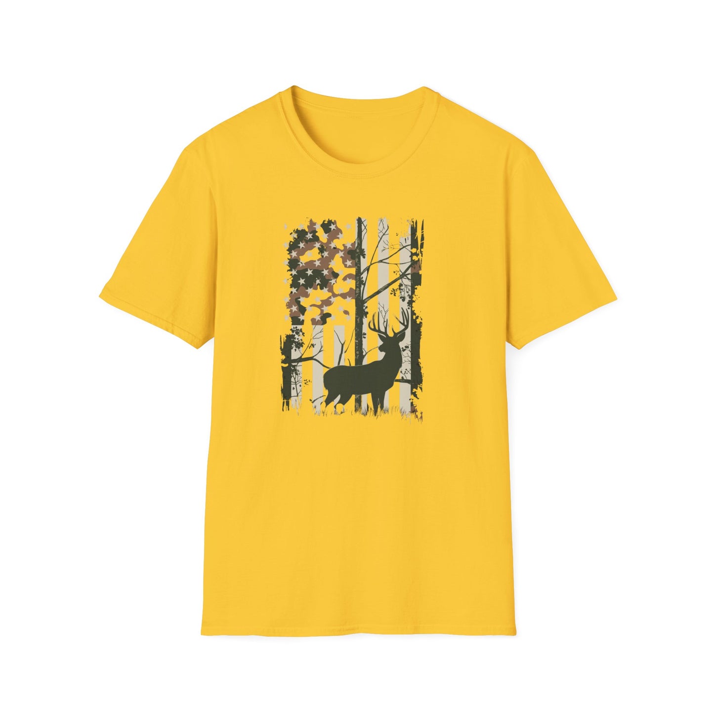 Stag American Flag T-Shirt