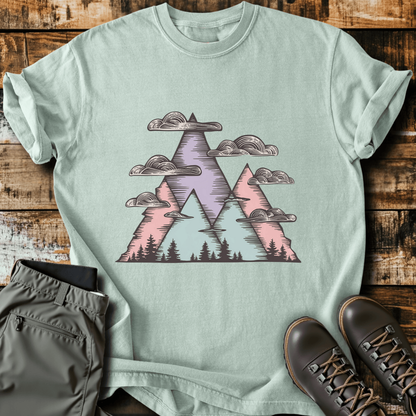 Pastel Peaks T-shirt