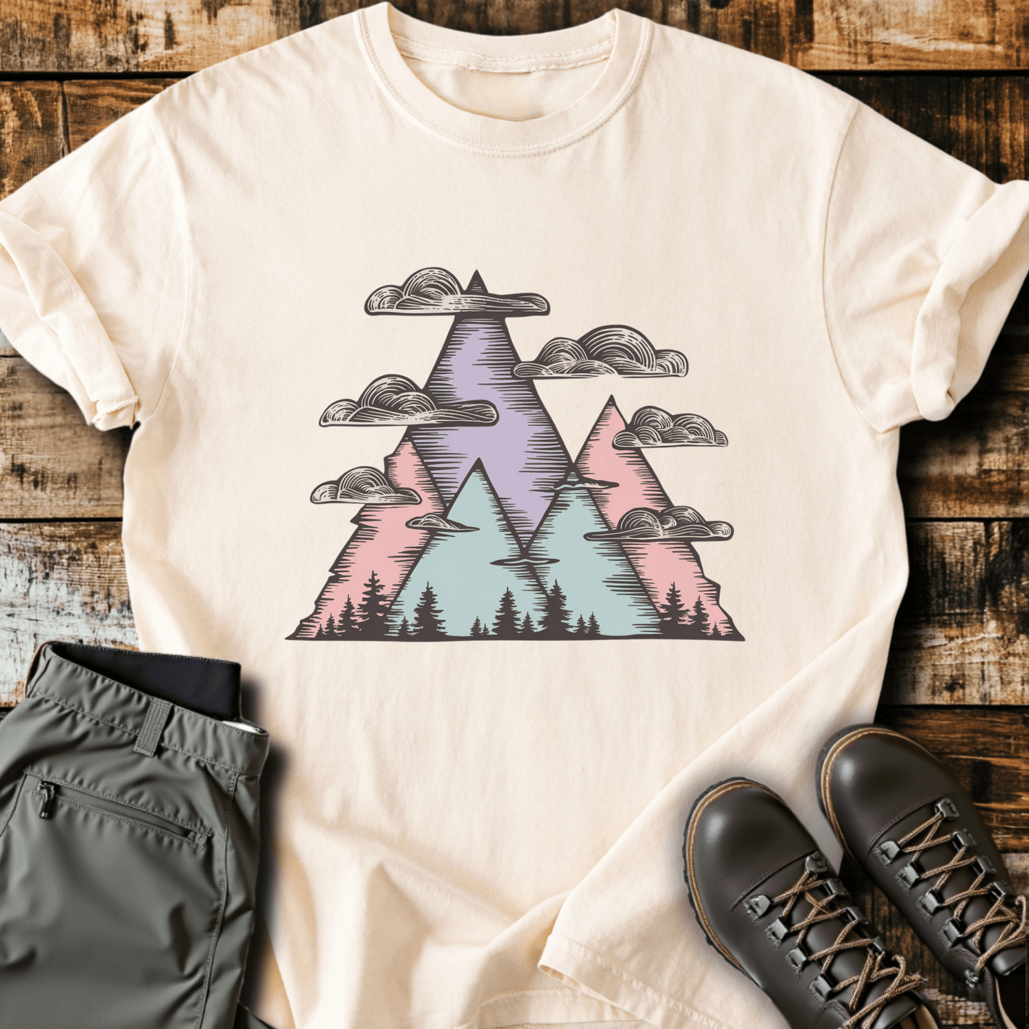 Pastel Peaks T-shirt