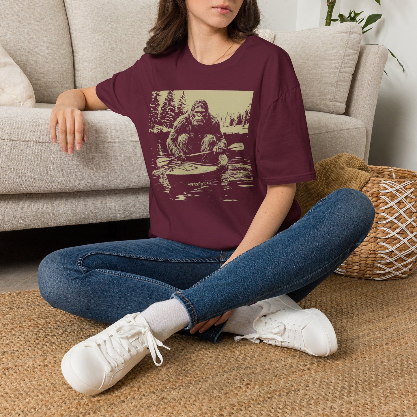 Bigfoot Canoeing T-Shirt