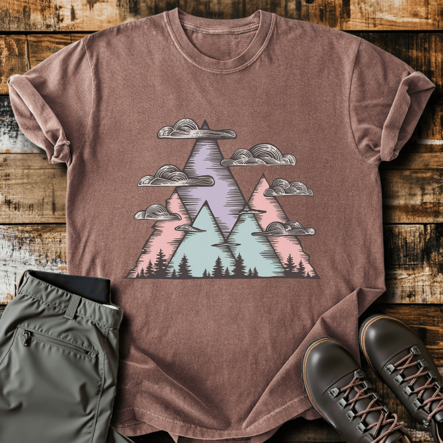 Pastel Peaks T-shirt