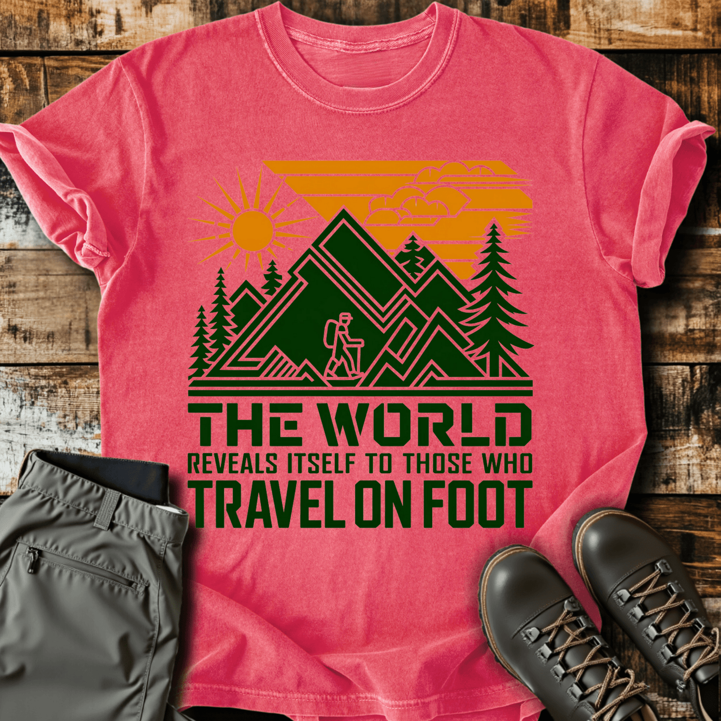 Travel On Foot T-shirt