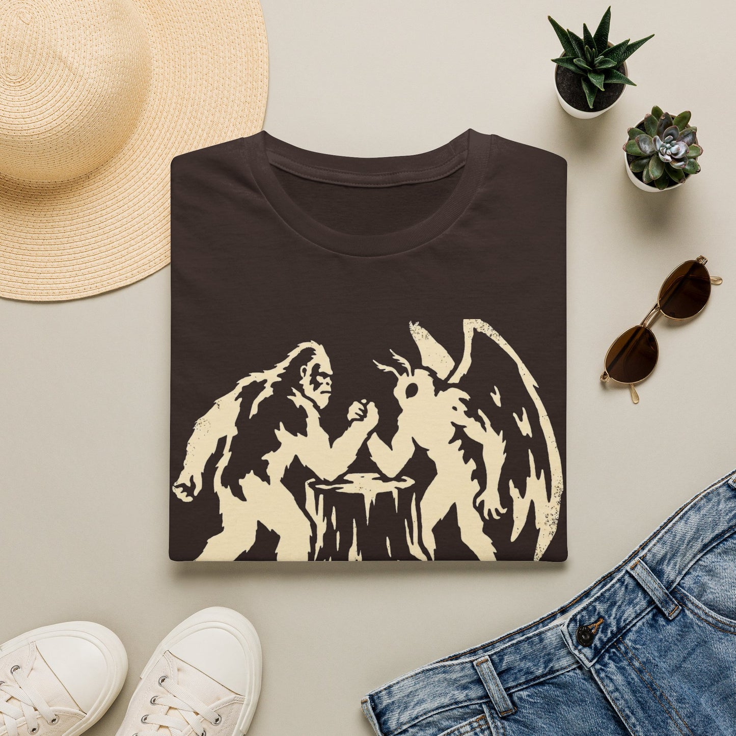 Bigfoot VS Mothman T-Shirt