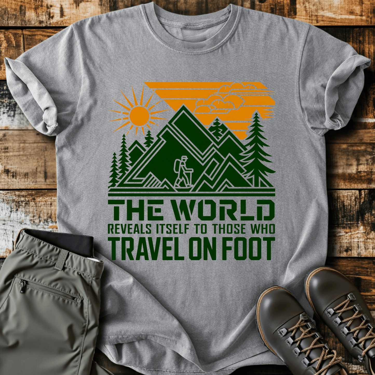 Travel On Foot T-shirt