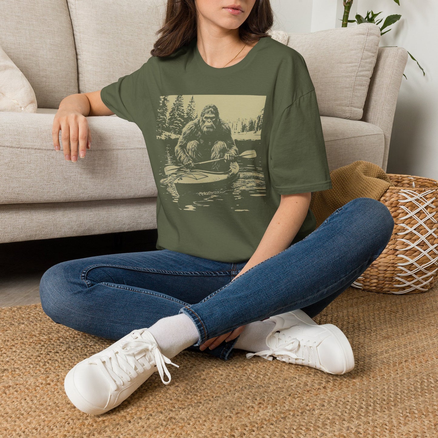 Bigfoot Canoeing T-Shirt