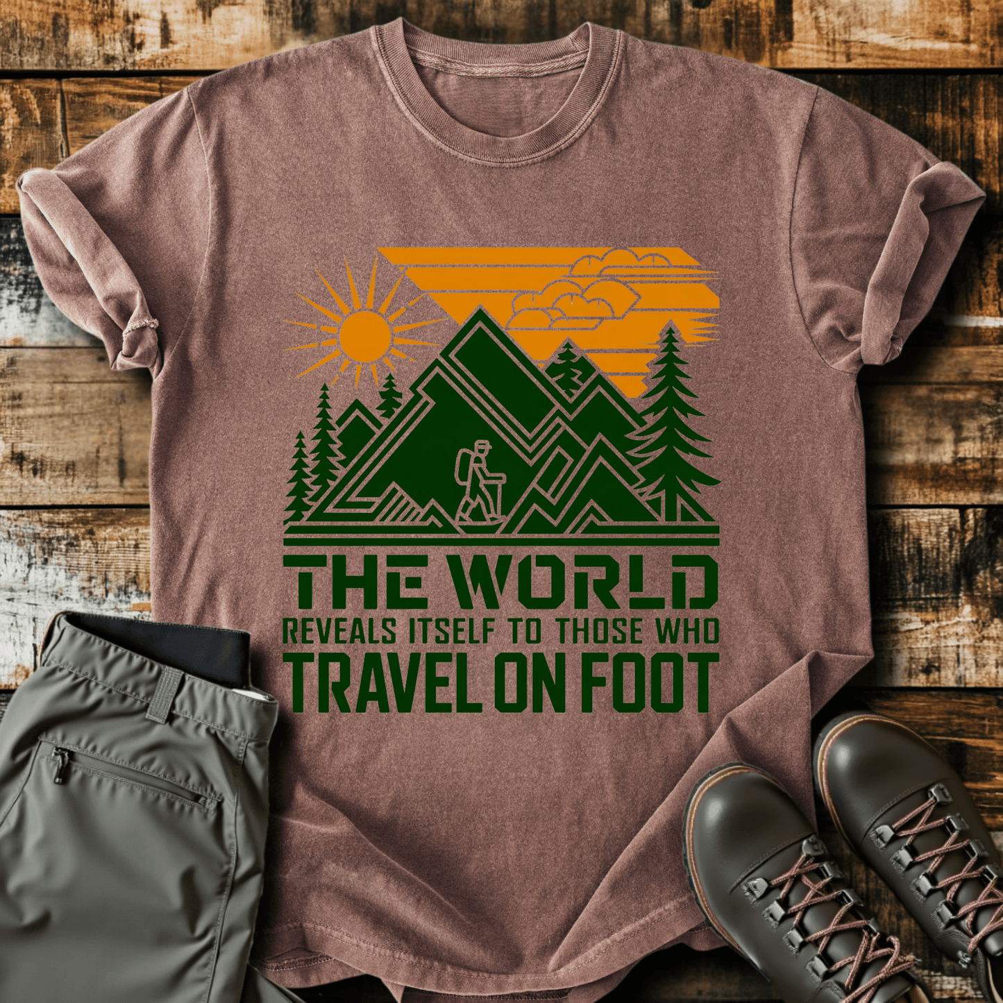 Travel On Foot T-shirt