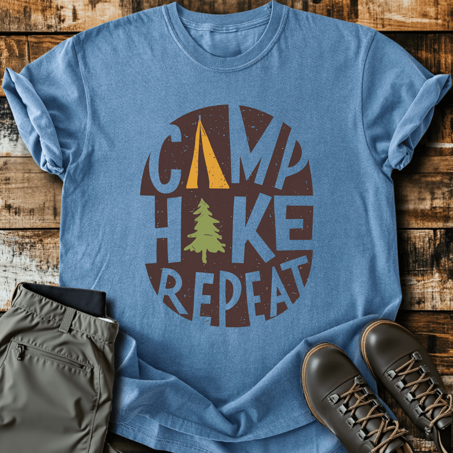 Camp Hike Repeat T-shirt