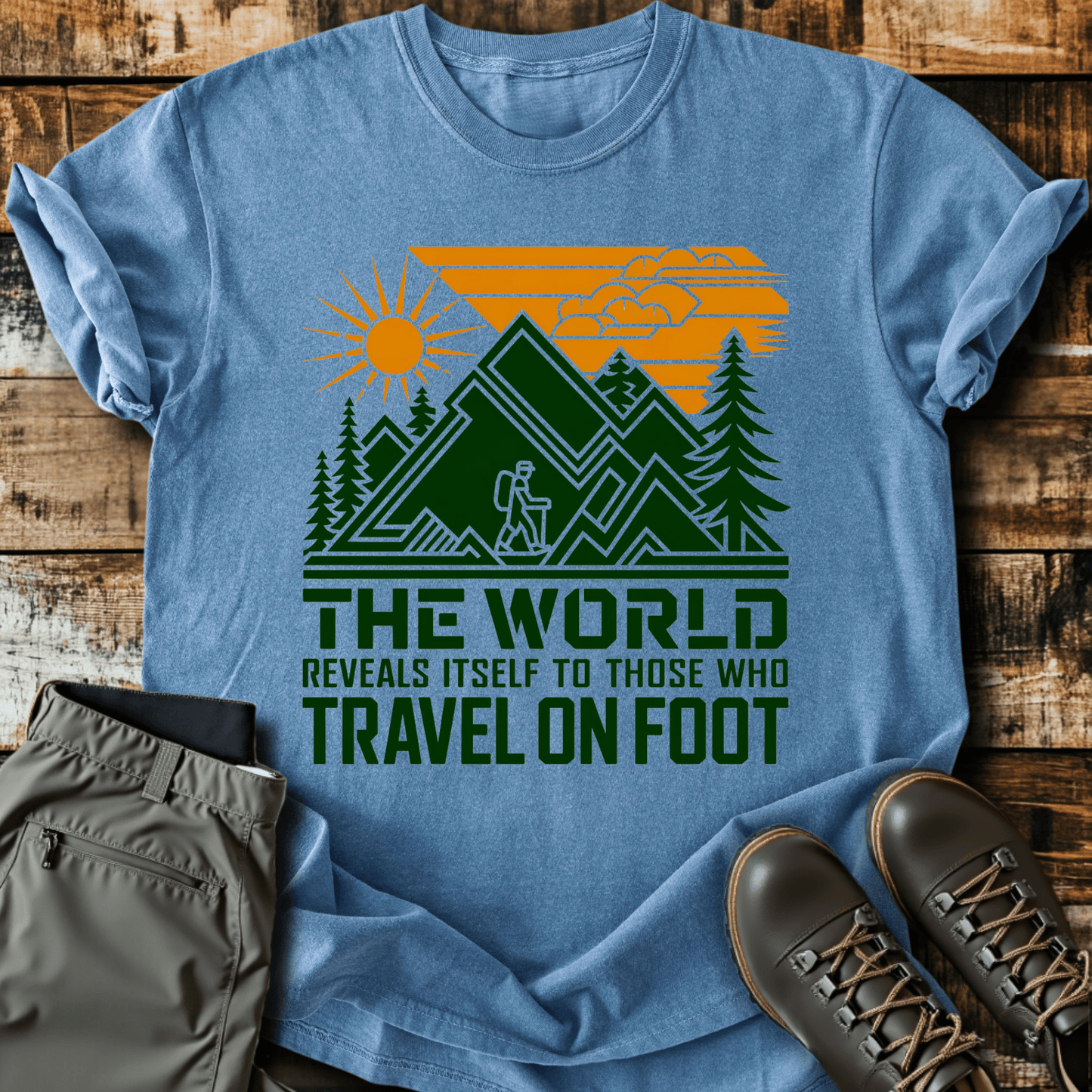 Travel On Foot T-shirt