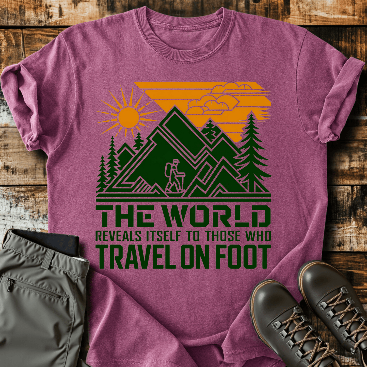 Travel On Foot T-shirt