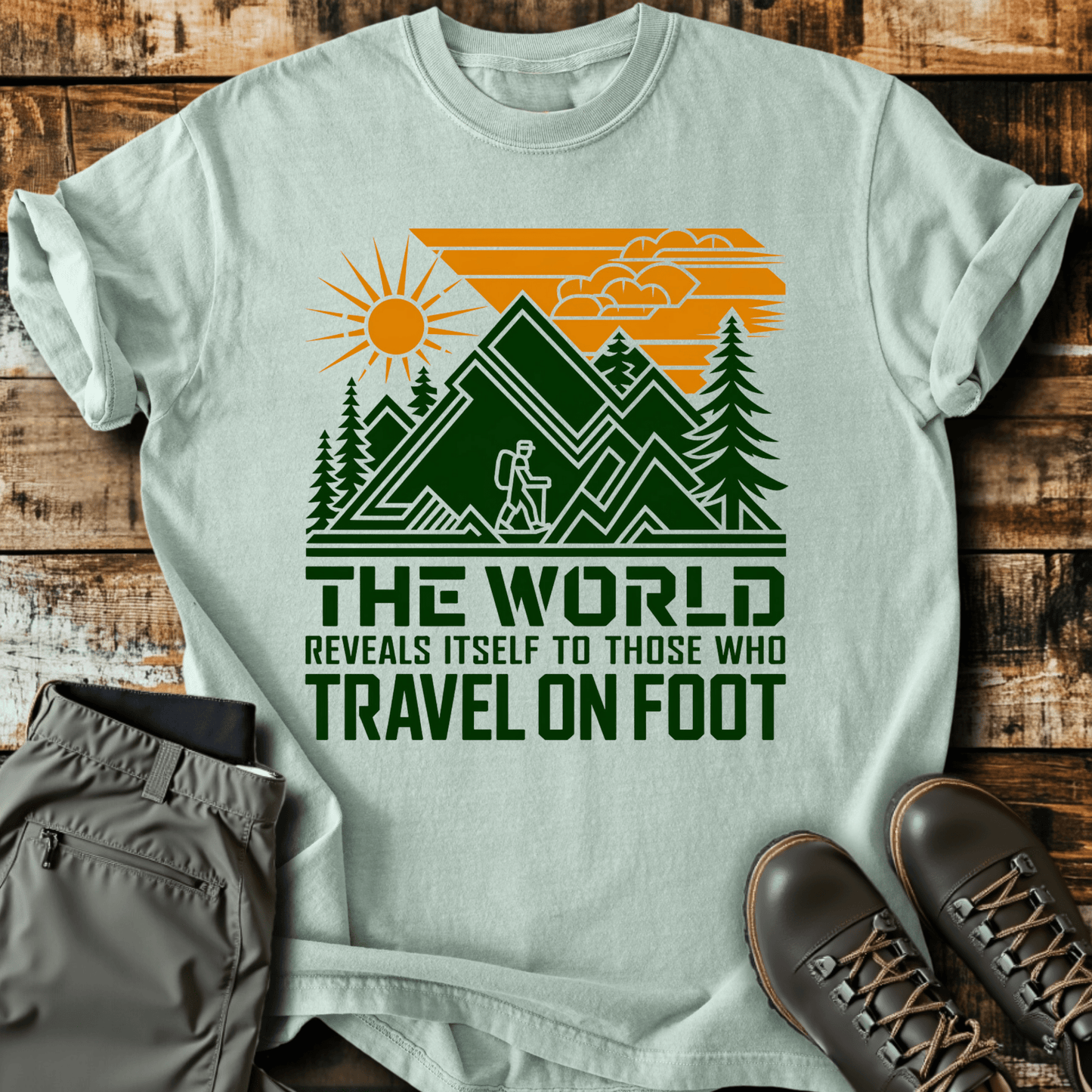 Travel On Foot T-shirt