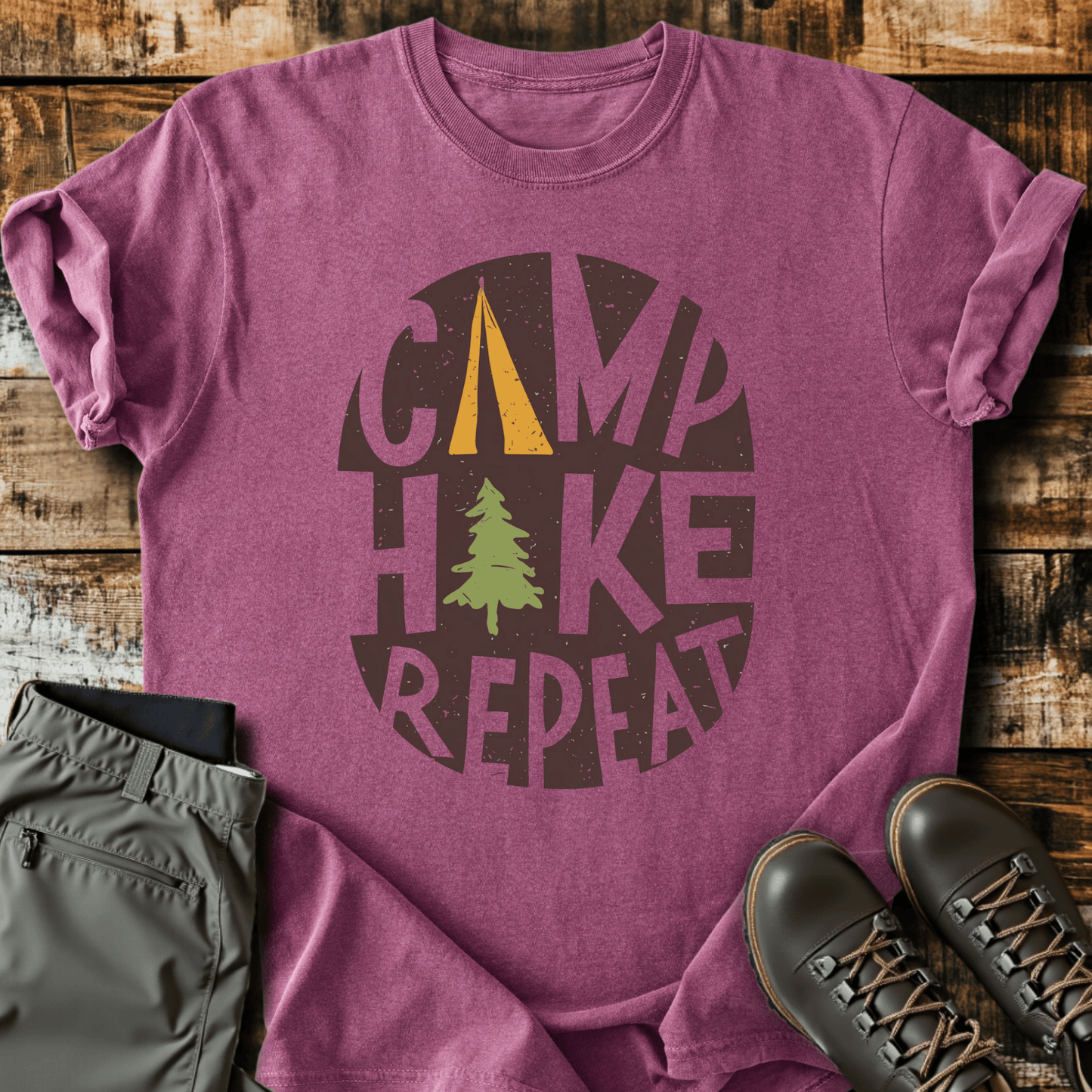 Camp Hike Repeat T-shirt