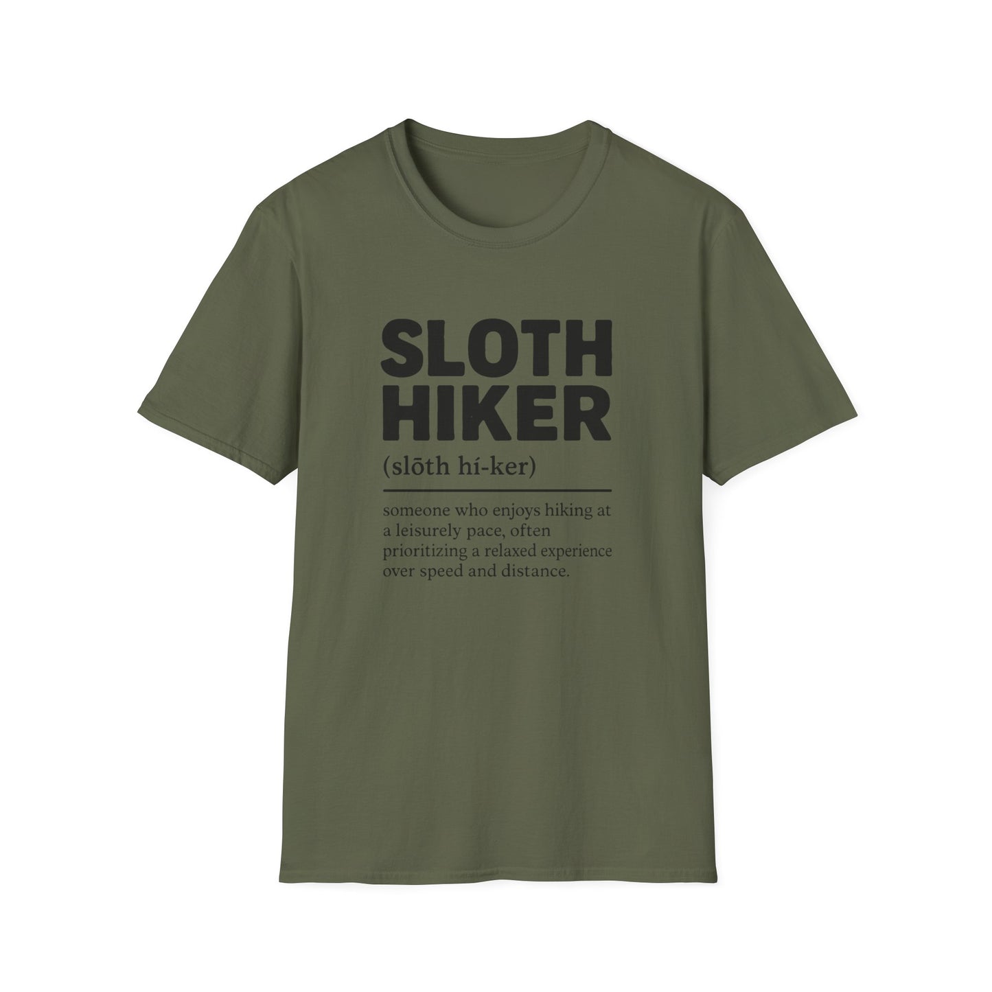 Sloth Hiker Definition T-Shirt