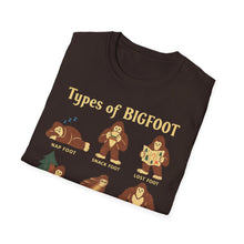 Types Of Bigfoot T-Shirt