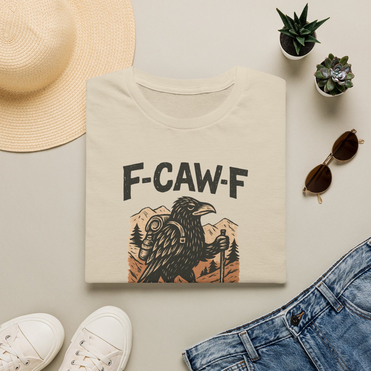 F-Caw-F I'm Hiking T-shirt