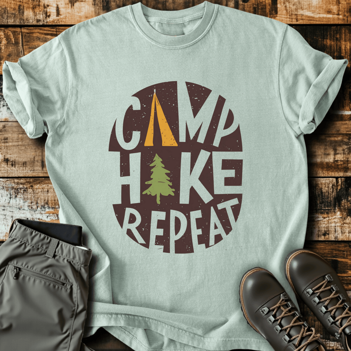 Camp Hike Repeat T-shirt