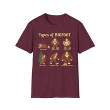 Types Of Bigfoot T-Shirt