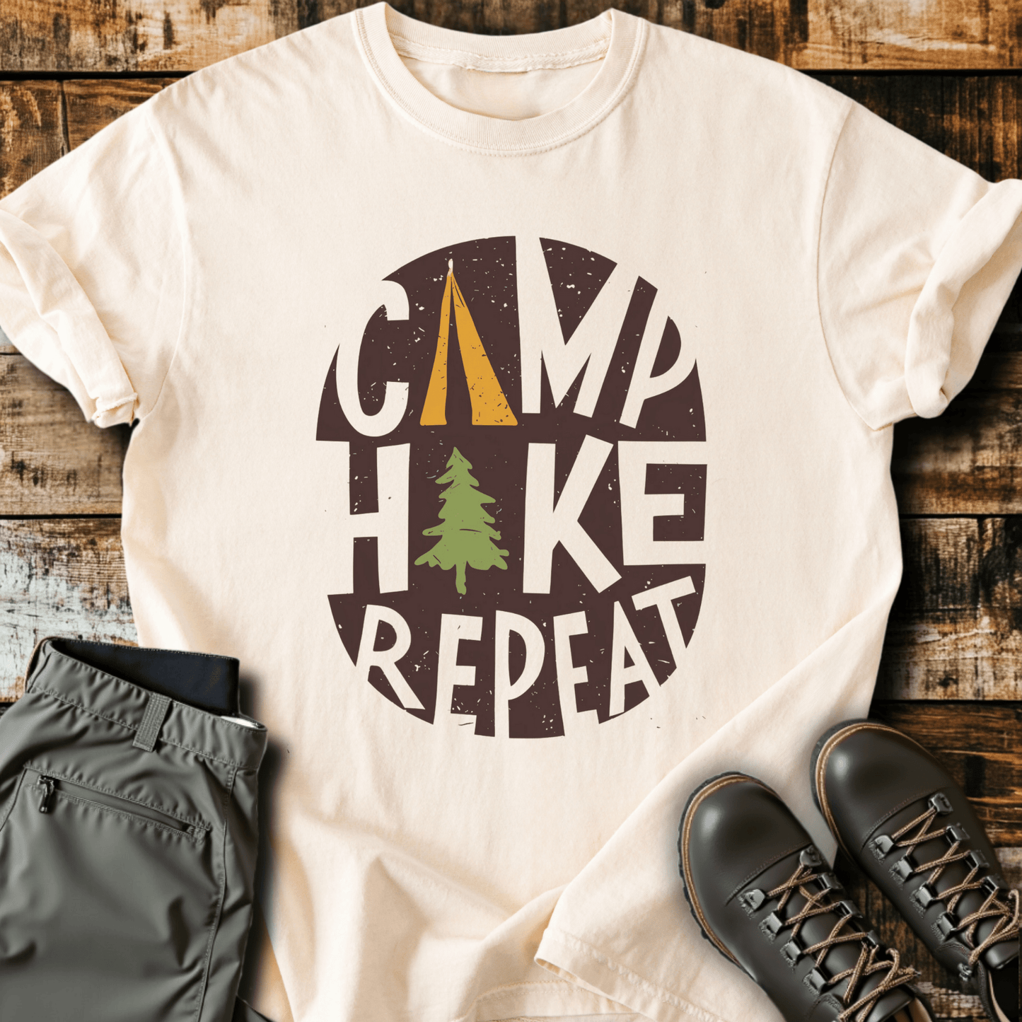 Camp Hike Repeat T-shirt