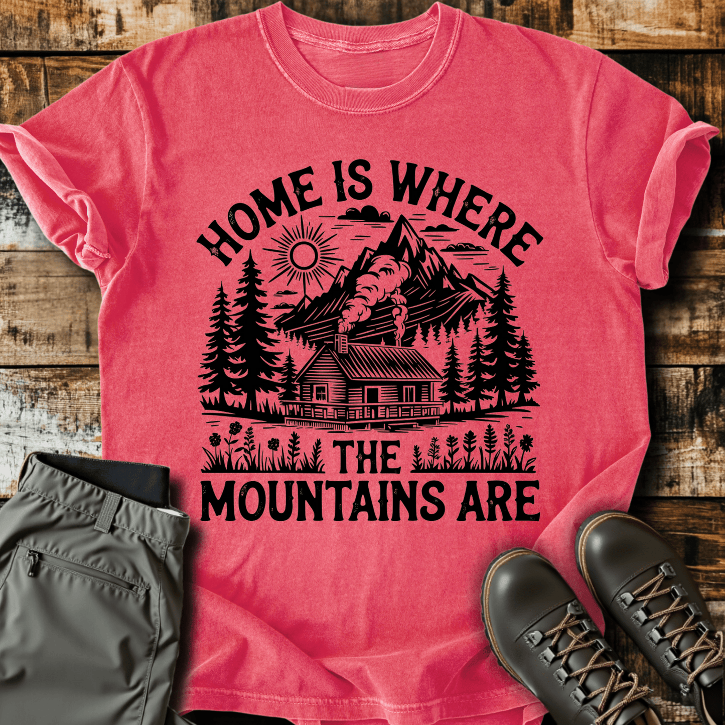 Mountains Are Home T-shirt