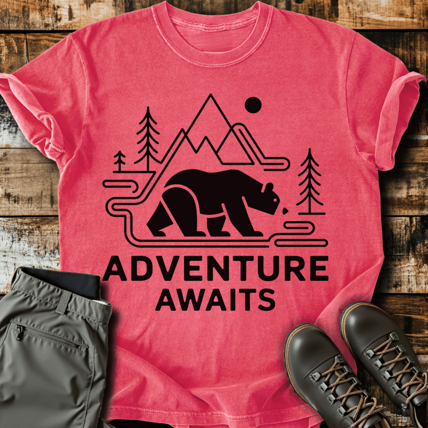 Geometric Adventure Awaits T-shirt