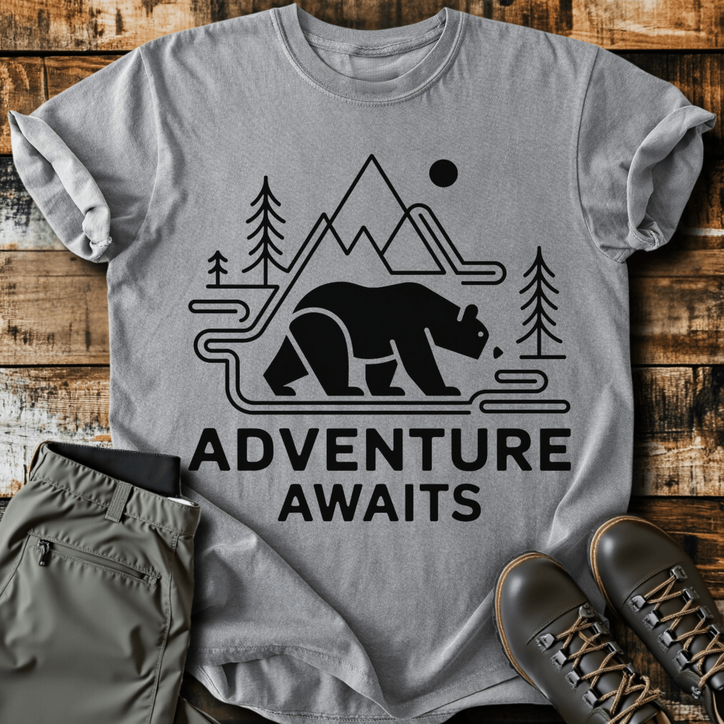 Geometric Adventure Awaits T-shirt