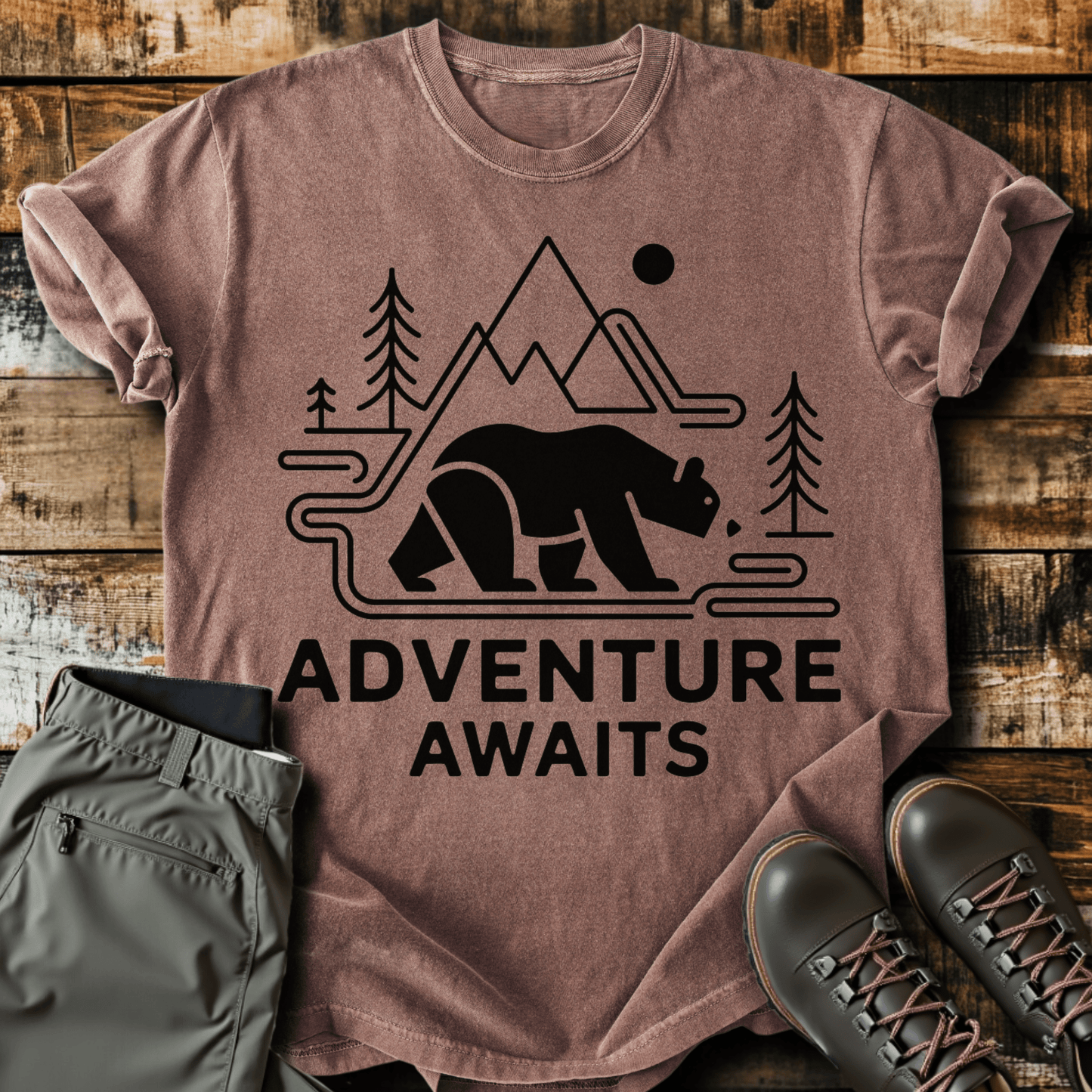 Geometric Adventure Awaits T-shirt