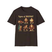 Types Of Bigfoot T-Shirt