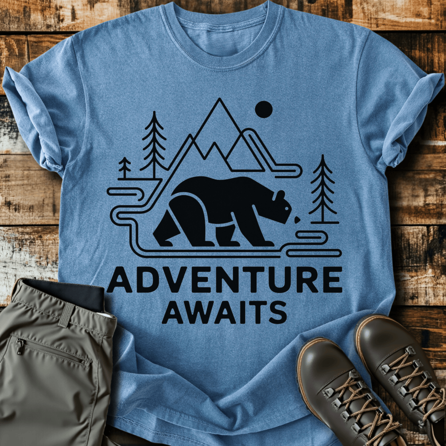 Geometric Adventure Awaits T-shirt