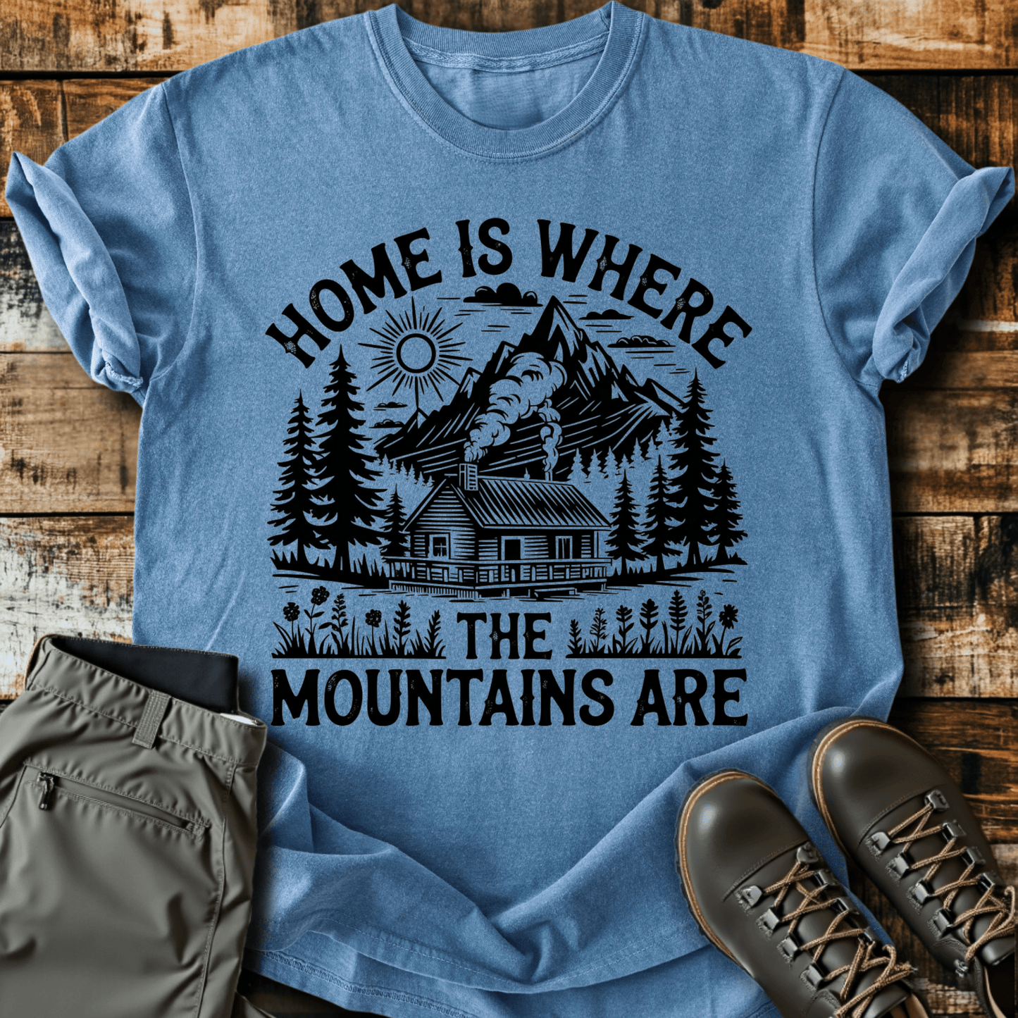 Mountains Are Home T-shirt