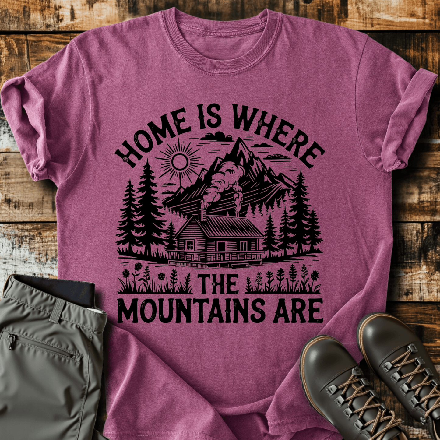 Mountains Are Home T-shirt