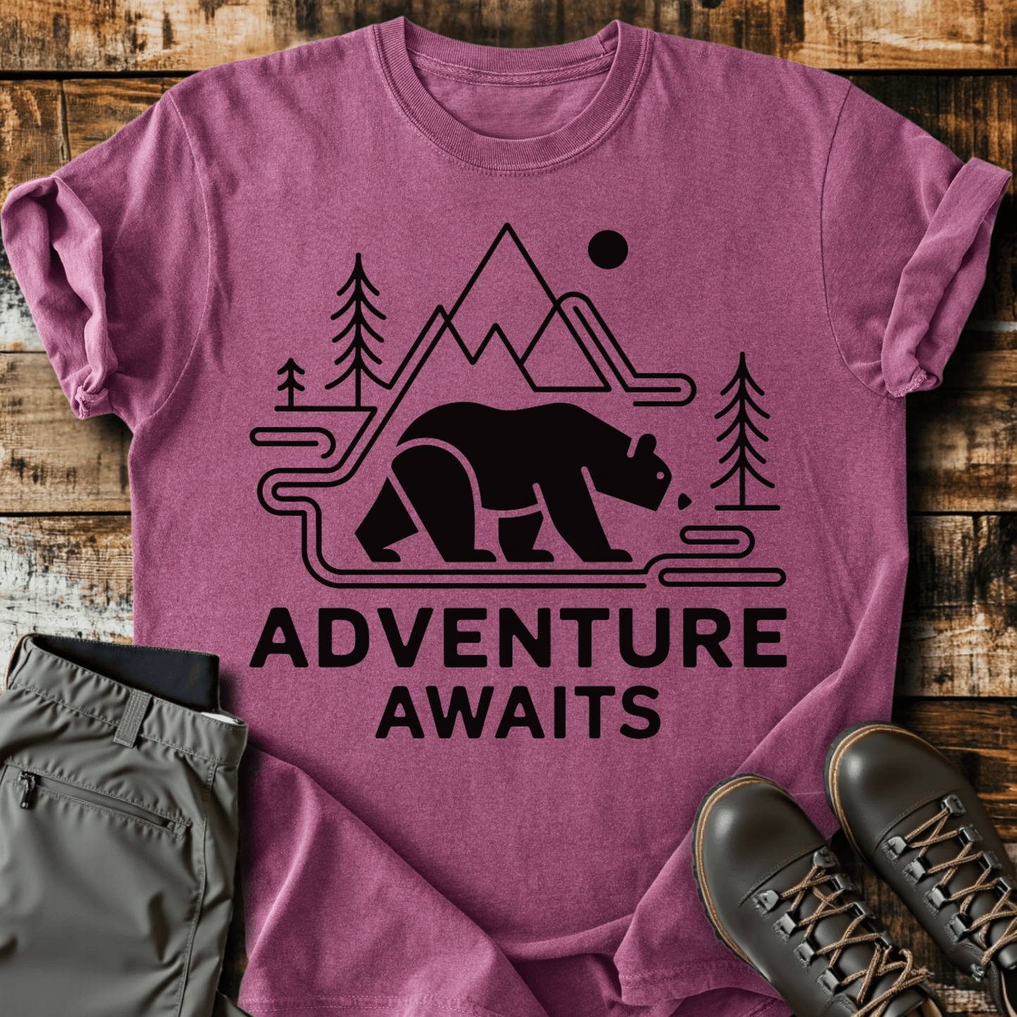 Geometric Adventure Awaits T-shirt