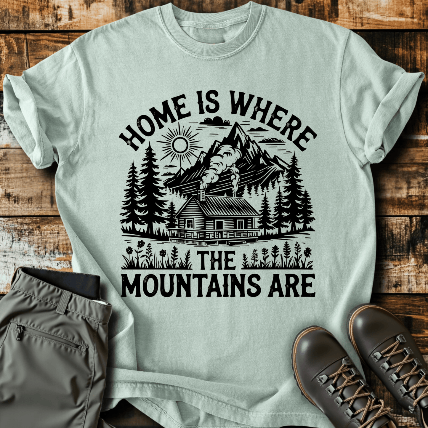 Mountains Are Home T-shirt