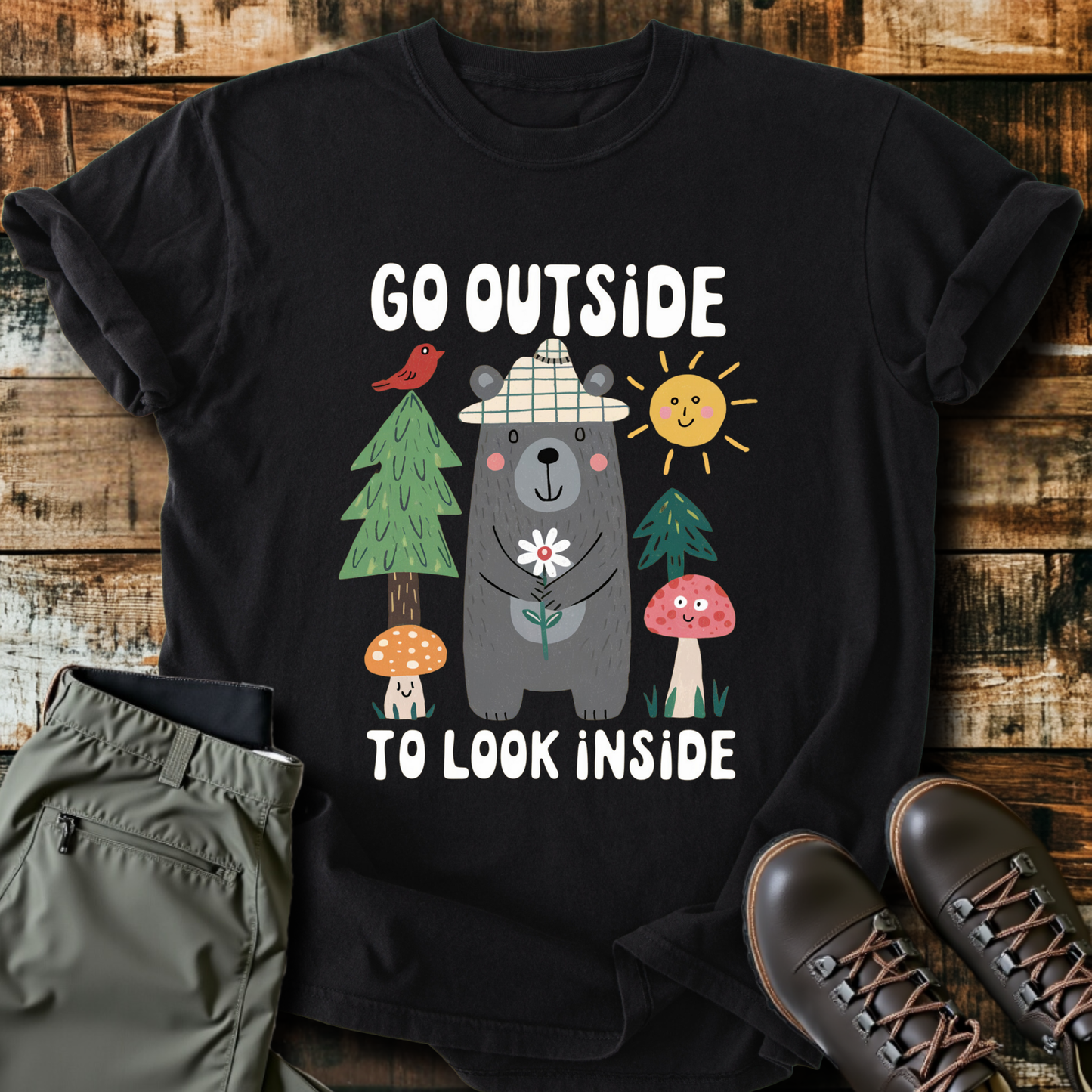 Go Outside To Look Inside T-shirt