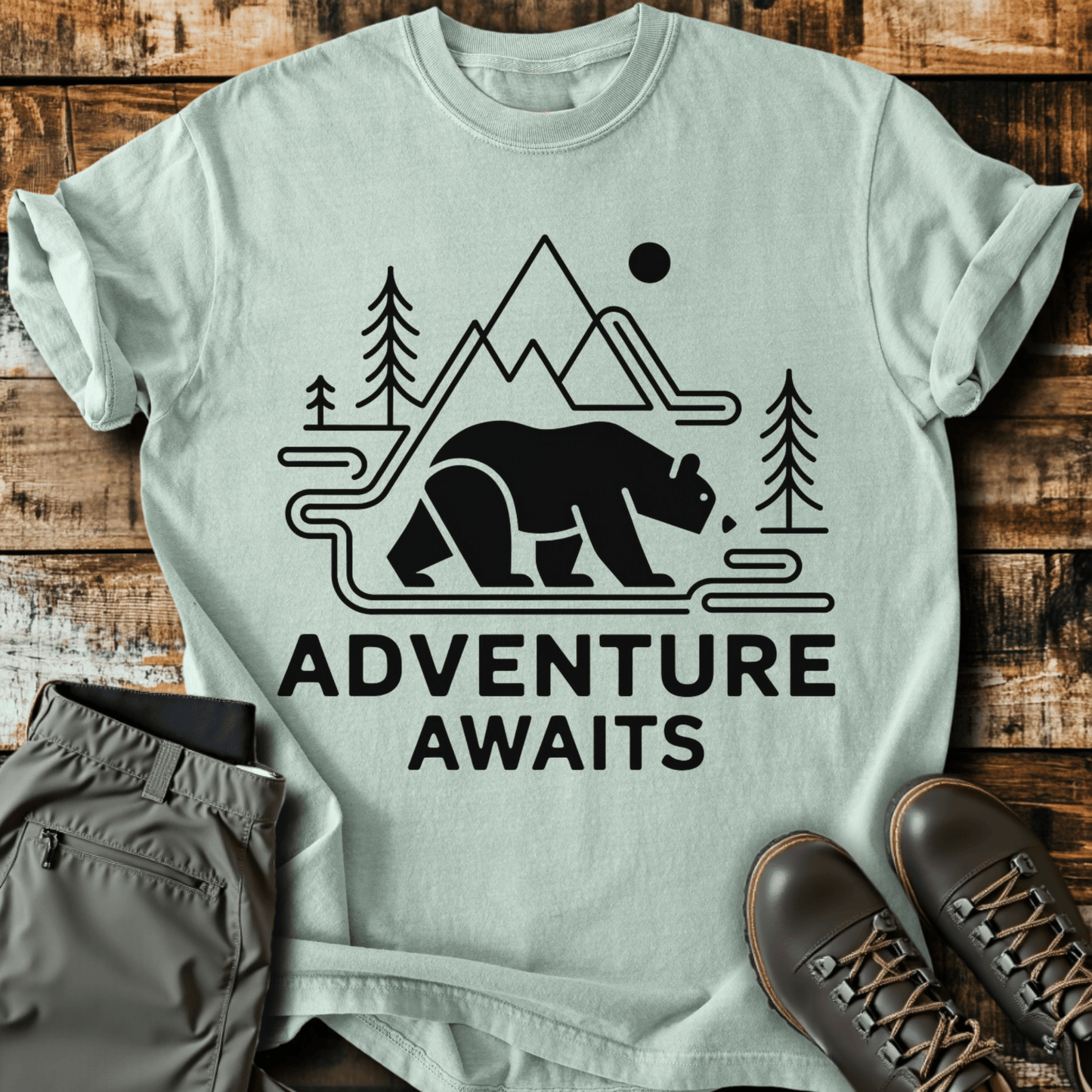 Geometric Adventure Awaits T-shirt