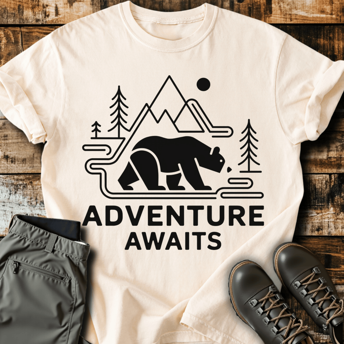 Geometric Adventure Awaits T-shirt