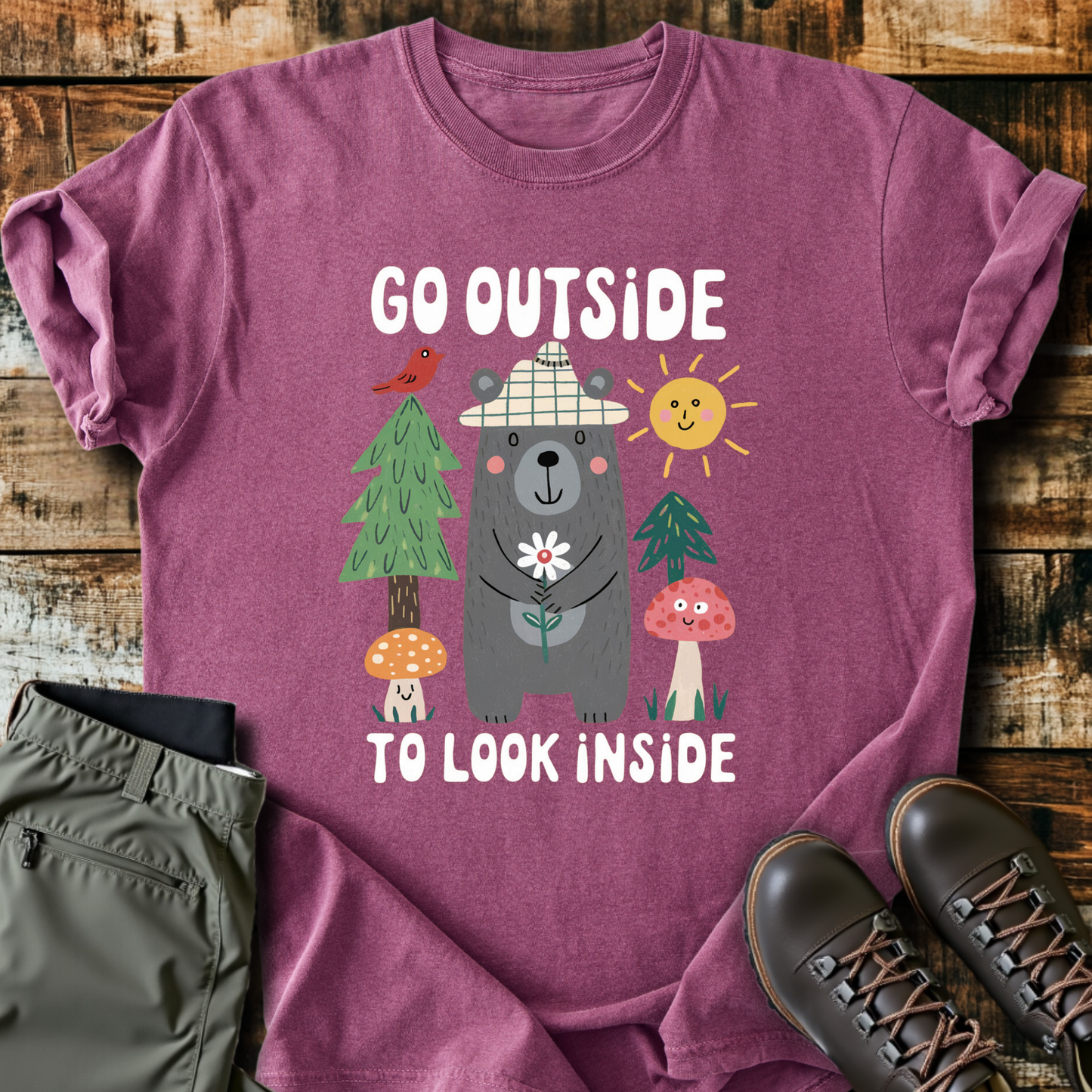 Go Outside To Look Inside T-shirt