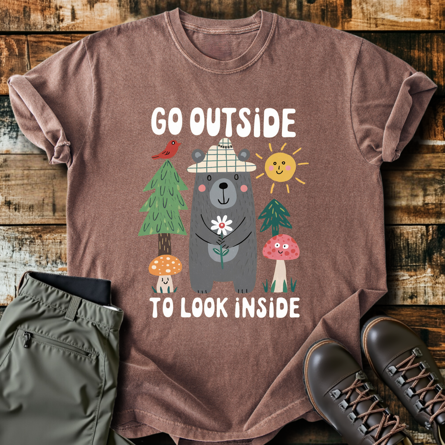 Go Outside To Look Inside T-shirt