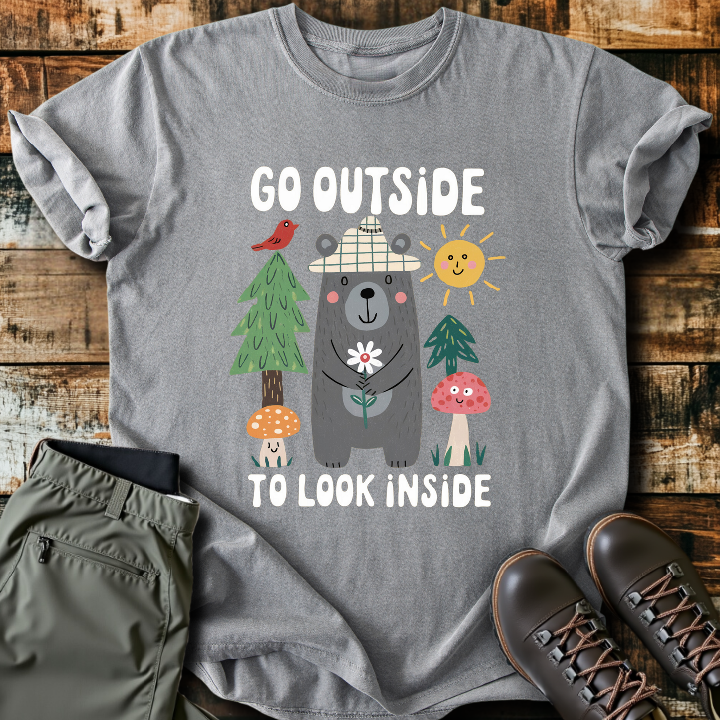 Go Outside To Look Inside T-shirt