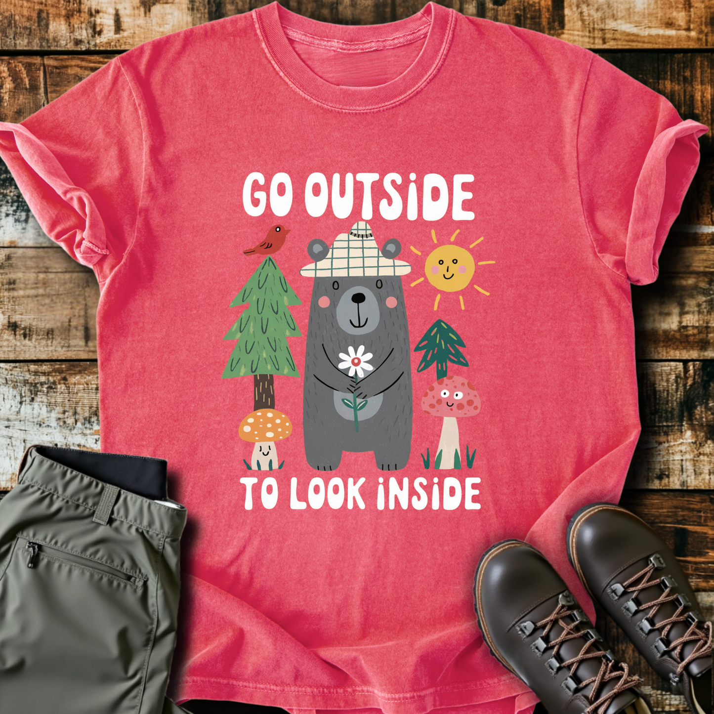 Go Outside To Look Inside T-shirt