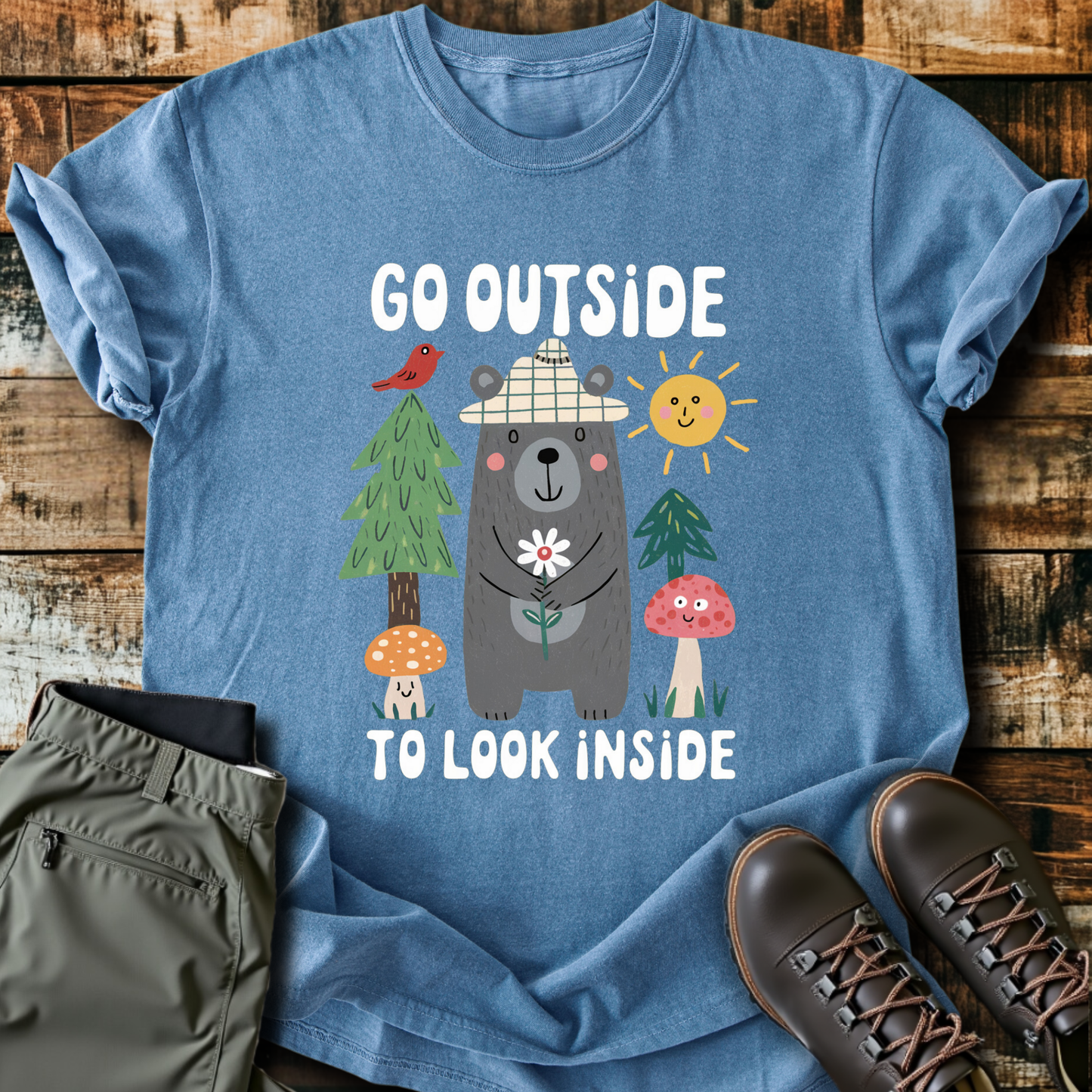 Go Outside To Look Inside T-shirt