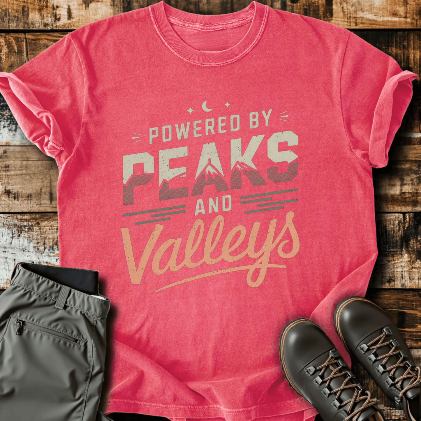 Powered By Peaks & Valleys T-shirt