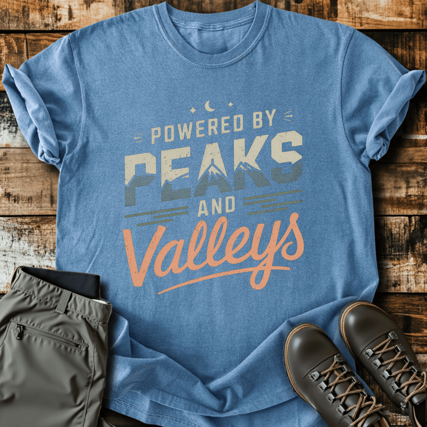 Powered By Peaks & Valleys T-shirt