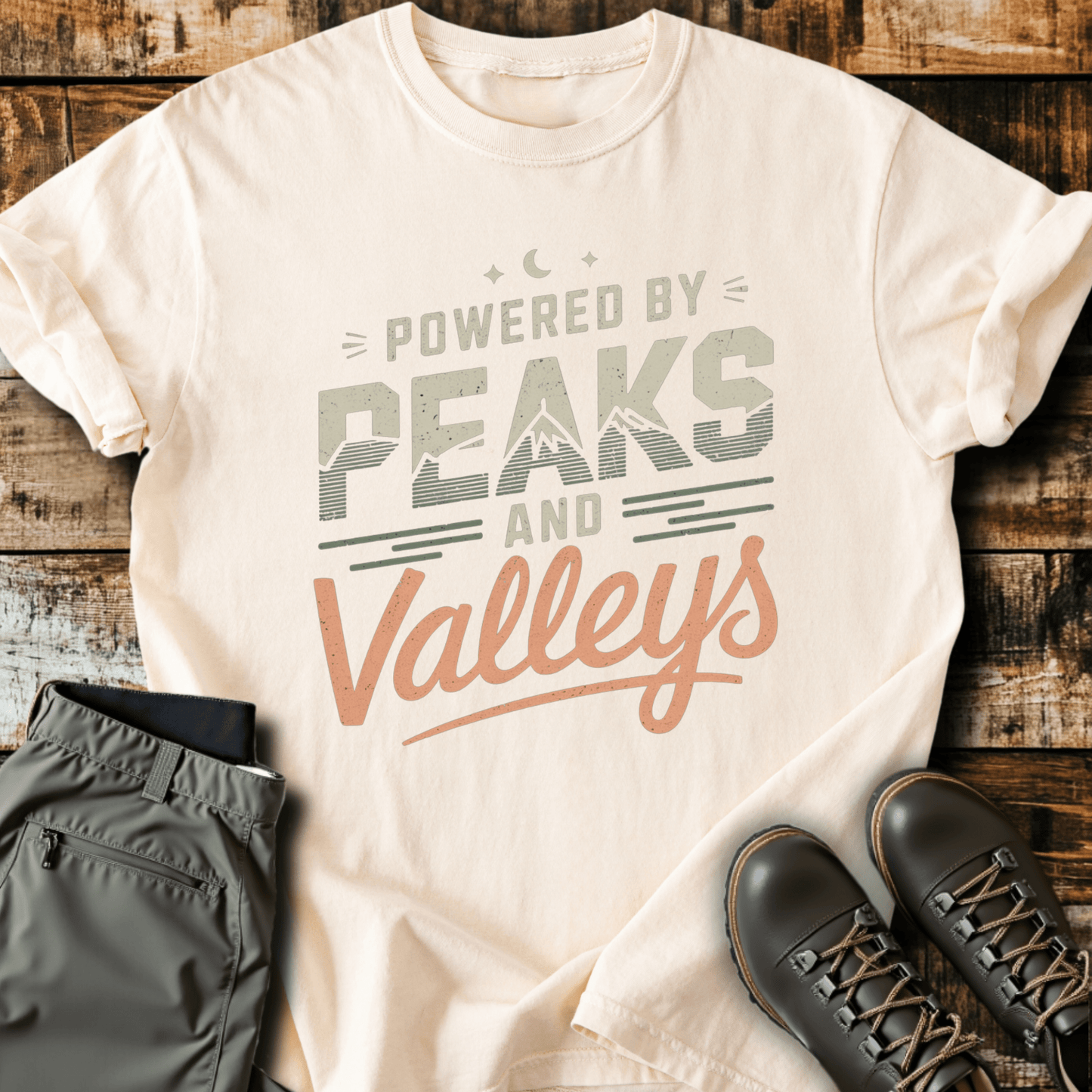 Powered By Peaks & Valleys T-shirt