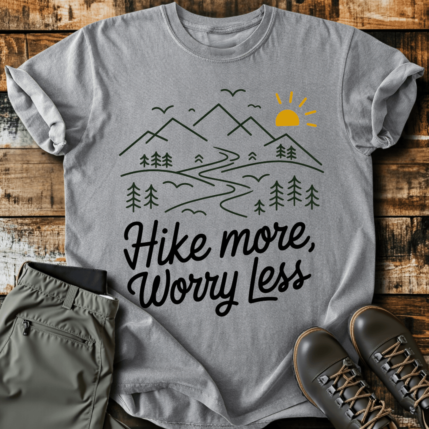 Hike More Worry Less T-shirt