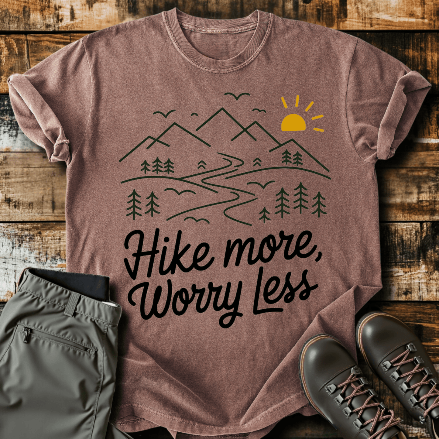 Hike More Worry Less T-shirt