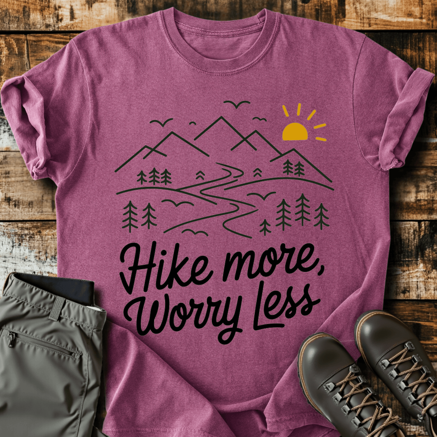 Hike More Worry Less T-shirt