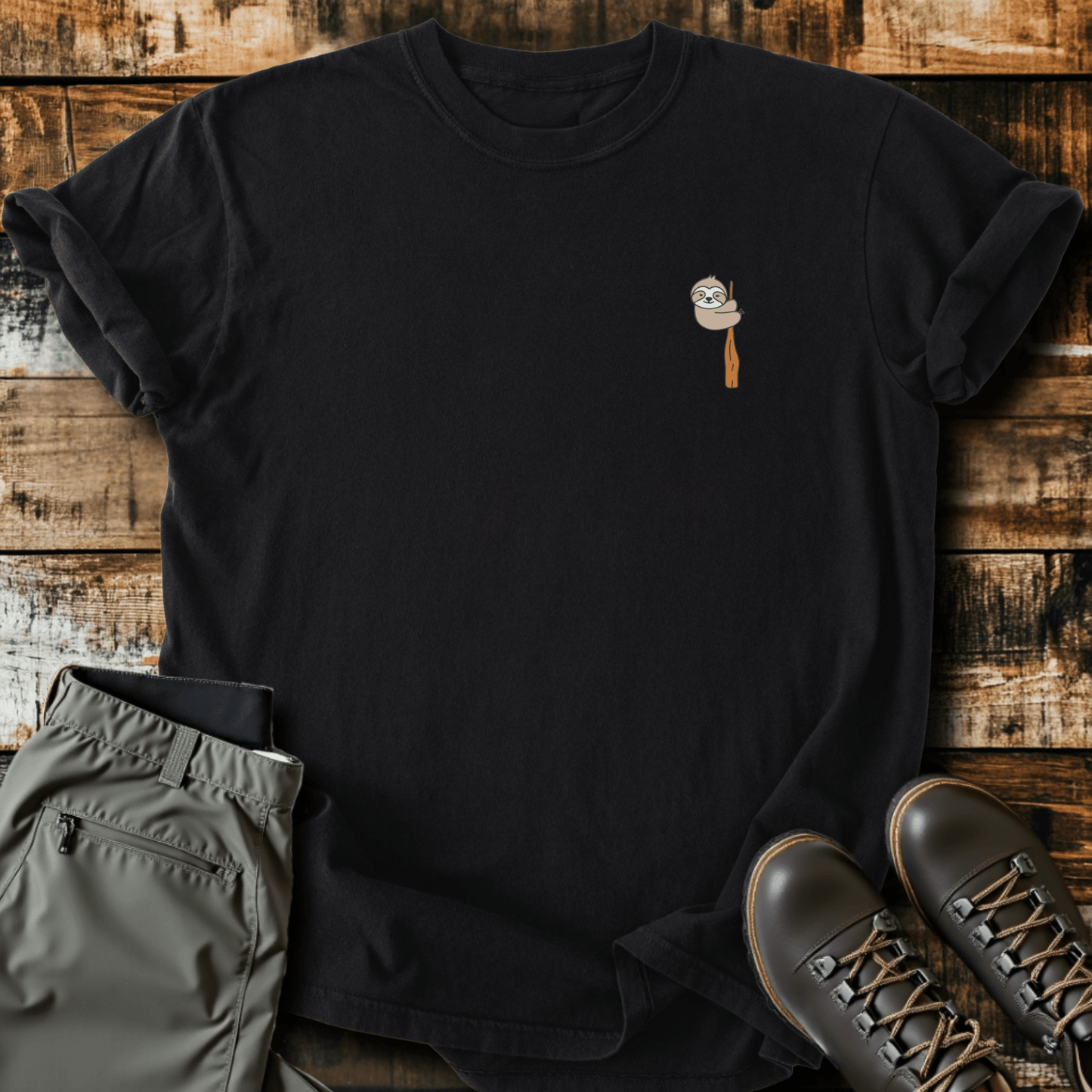 Sloth Hiking Club Logo T-Shirt