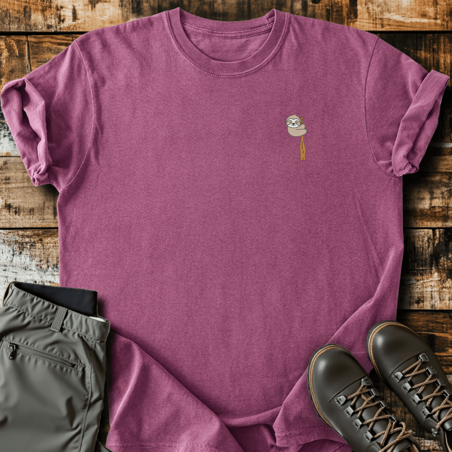 Sloth Hiking Club Logo T-Shirt