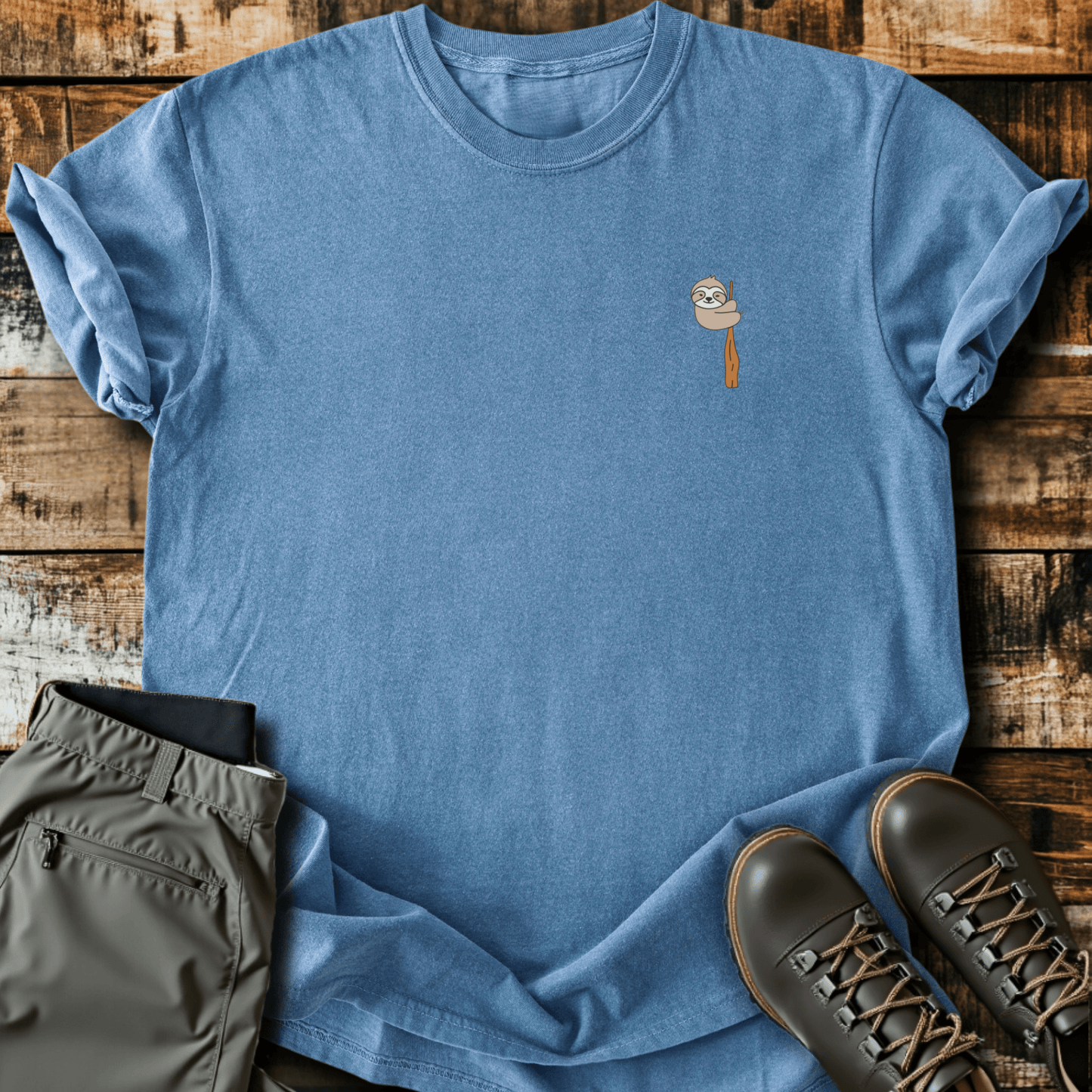 Sloth Hiking Club Logo T-Shirt