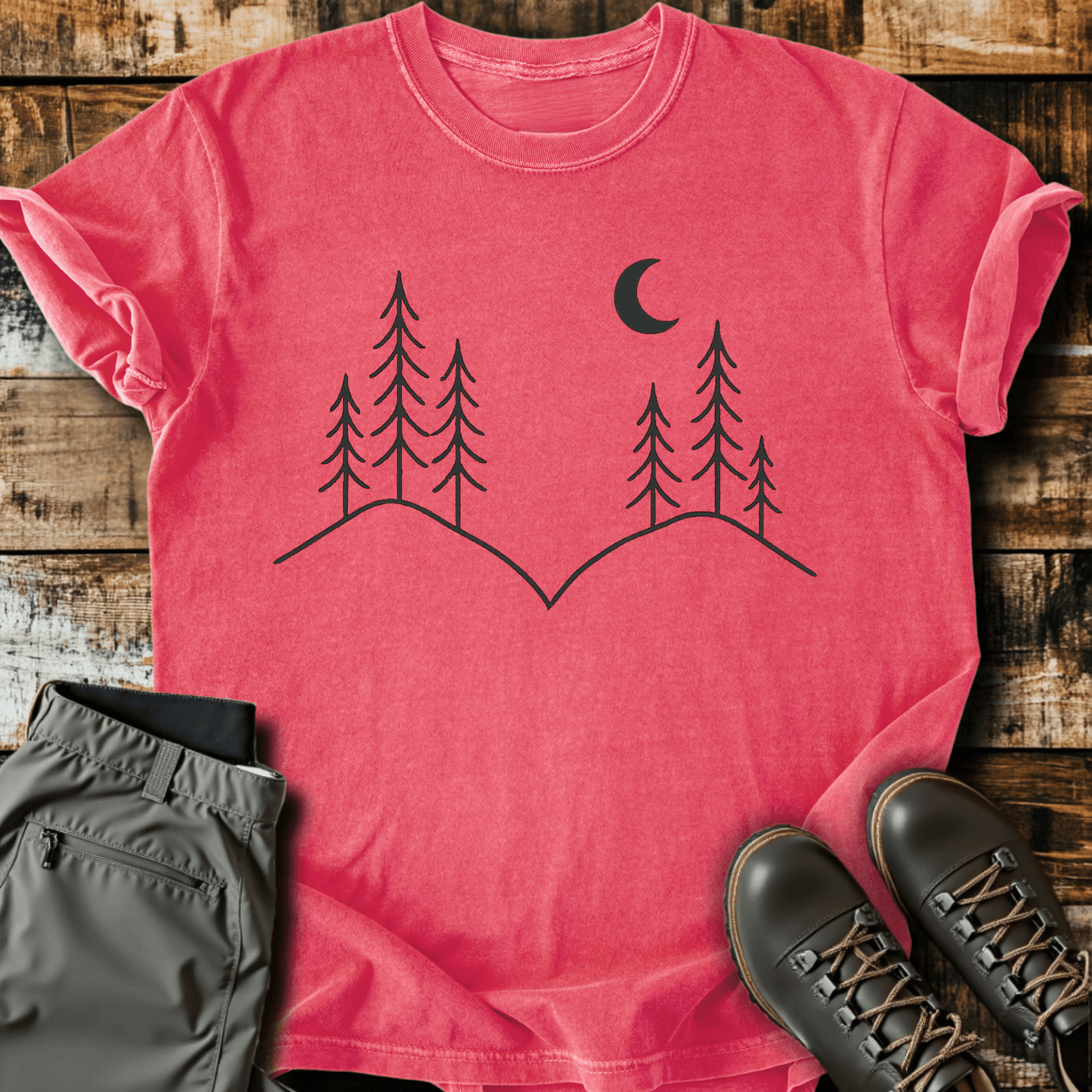Minimal Mountain Peaks T-Shirt
